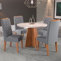 Mesa de Jantar 4 Lugares Disney Cinza
