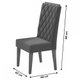 Mesa de Jantar 6 Lugares Dallas Cinza