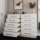 Quarto de Casal Ele e Ela Closet 8 Prateleiras Cômoda 10 Gavetas Branco