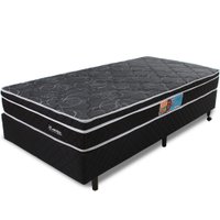 Cama Box Solteirão Colchão Molas Ensacadas com Pillow e Box 97x203x57cm BF Colchões