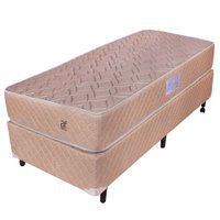 Cama Box Solteirão Profissional Hotel Colchão de Molas Verticoil e Espuma D33 Certificada 97x203x60CM BF Colchões