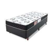Cama Box Solteiro Colchão Espuma D33 Certificada 88x188x53cm BF Colchões