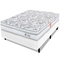 Cama Box Viúva com Colchão Ortopédico Dupla Face Firme 128x188cm BF Colchões