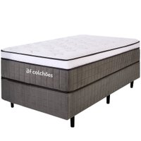 Cama Box Solteiro Mola Ensacada Espuma D33 Premium 88x188 BF Colchões