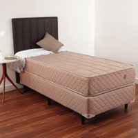 Cama Box Solteiro Profissional Hotel Colchão de Molas Verticoil e Espuma D33 Certificada 88x188x60CM BF Colchões