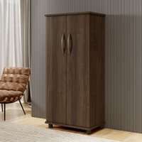 Armário Multiuso 4 Prateleiras 2 Portas Classic Benetil Imbuia