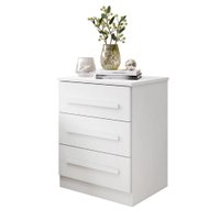 Mesa de Cabeceira Império 4 Gavetas Benetil Branco