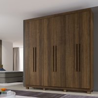 Roupeiro Milão 6 Portas 3 Gavetas Benetil Imbuia