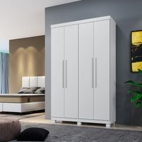 Roupeiro Milão 4 Portas 3 Gavetas Benetil Branco