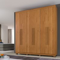 Roupeiro Milão 6 Portas 3 Gavetas Benetil Cinamomo