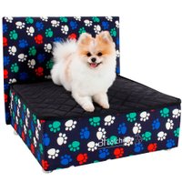 Cama Box Caminha Pet Com Cabeceira Para Cachorros e Gatos Luxo - BF Colchões