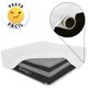 Cama Box Pet Bordado Em Matelassê Com Lençol Impermeável Branco Para Cachorros e Gatos 100x100x24cm -  Bf Colchões