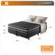 Cama Box Queen Preto + Colchão Ortopédico Espuma D45 Extra Firme Brooklyn 158x198x62cm