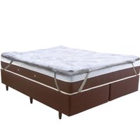 Pillow Top Solteiro Toque de Plumas 600g/m² Ultra Macio Branco