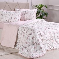 Edredom Estampado Queen 200 Fios 100% Algodão Extra Macio Kaitlyn
