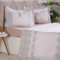 Jogo de Cama Queen 200 Fios 100% Algodão Extra Macio Paul