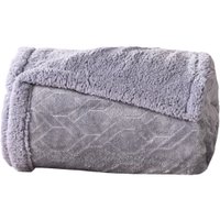 Manta Cobertor Queen Sherpa Realce Flannel Lã de Carneiro Zinco