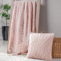 Manta Tricot Style Decorativa 127x152 Toque Super Macio Champagne