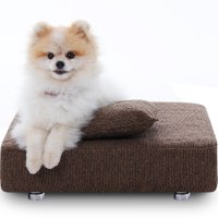 Cama Box Para Cachorro + Travesseiro - Caminha Pet - BF Colchões- Marrom