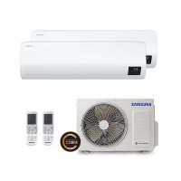 Ar Condicionado Multi Bi Split Inverter Samsung 1x9000 Btus + 1x12000 Btus Hw Quente/Frio 220V Monofásico AJ050AXJ2KH/AZ