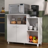 Balcão Multimóveis para Forno e Microondas Branco REF.2358 Branco