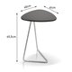 Mesa Apoio Lateral Organic para Sofá Pé Cromado 65cm