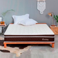 Colchão Casal Pillow Top Mola Ensacada E Espuma Selada Confort 138x188x21cm - BF Colchões