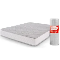 Colchão Casal Espuma D45 Firme A Vácuo Ortopédica Certificada 138x188x17cm Bf Colchões