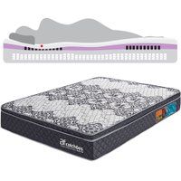 Colchão Casal Molas Ensacadas com Pillow de Tecnologia Tridimensional Ortopédica Relax 138x188x21cm BF Colchões