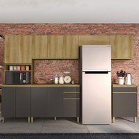 Cozinha Completa Dinamarca 13 Portas 2 Gavetas Tampo 6123.140