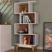 Estante para Livros 4 Nichos - Branco