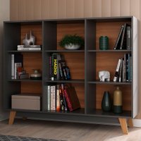 Estante para Livros 9 Nichos - Cinza