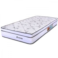 Colchão Solteirão Molas Ensacadas Com Pillow Top Wave 97x203 BF Colchões