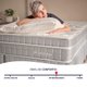 Colchão Solteirão Molas Ensacadas Viscoelástico Espuma Nasa Ortopédico D33 com Pillow 97x203x26 BF Colchões