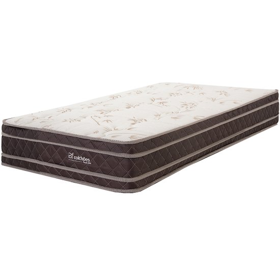 Colchão Solteiro 100 Espuma Dupla Face Antialérgico 88x188x22cm BF Colchões