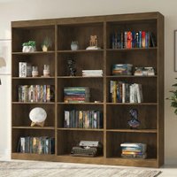 Estante Livreiro Multiuso 12 prateleiras 1,78m Office Jequitibá J&A