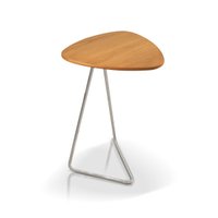Mesa Apoio Lateral Organic para Sofá Pé Cromado 65cm - Cinamomo