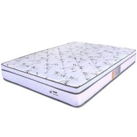 Colchão King Molas Ensacadas Individualmente Com Pillow Certificado 193x203x21cm -  Branco BF Colchões