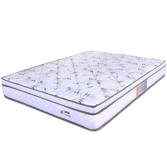 Colchão King Molas Ensacadas Individualmente Com Pillow Certificado 193x203x21cm -  Branco BF Colchões
