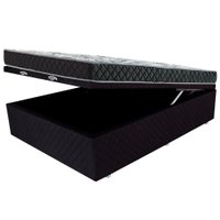Conjunto Colchão Casal Espuma D28 + Box Baú 138x188cm BF Colchões
