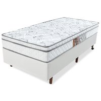 Conjunto Cama Box Solteiro + Colchão D45 Ortopédico 88x188x58cm BF Colchões