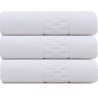 Kit 3 Toalhas Banho para Salão de Beleza SPA Hotel Academia 75x140cm Emcompre