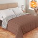 Edredom Casal de Malha 100 Algodão e Plush Dupla Face Antialérgico 235x240cm - BF Colchões