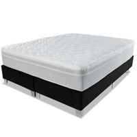 Pillow Top Casal De Espuma Viscoelástico Nasa Mais Capa Percal