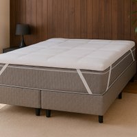 Pillow Top Queen Macio de Manta Siliconada antialérgico 200 Fios BF Colchões