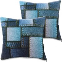 Kit 2 Capas Almofada Decorativa Para Sala Com Ziper Suede 45x45 Bf Colchoes