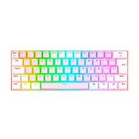 Teclado Mecânico Draconic Pro Redragon K530W RGB Branco Switch Marrom