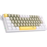 Teclado Gamer Lakshmi Sunshine Amarelo-Cinza-Branco Switch Marrom Redragon