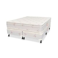 Cama Box + Colchão Castor Queen Hotel Collection Fire Retardant Double Face Pocket 158x198x60cm