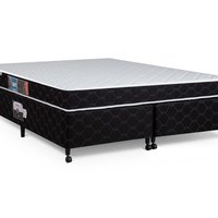 Cama Box + Colchão Castor Queen Montblanc Double Face D33 158x198x42cm